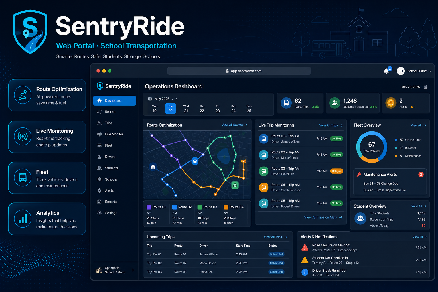 SentryRide Web Portal